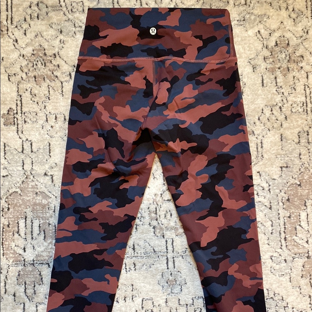 Lululemon wunder train Camo High-Waisted Leggings size 6
